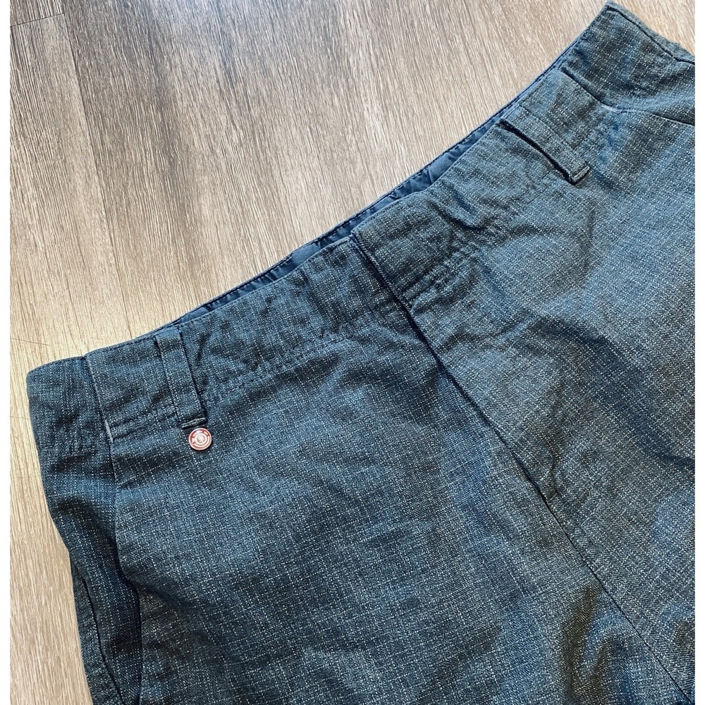 Element Shorts Mens 30 Streetwear Casual SK8 R Die Black&Gray Y2K Style Inseam10